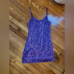 francesca’s sequin mini shift dress